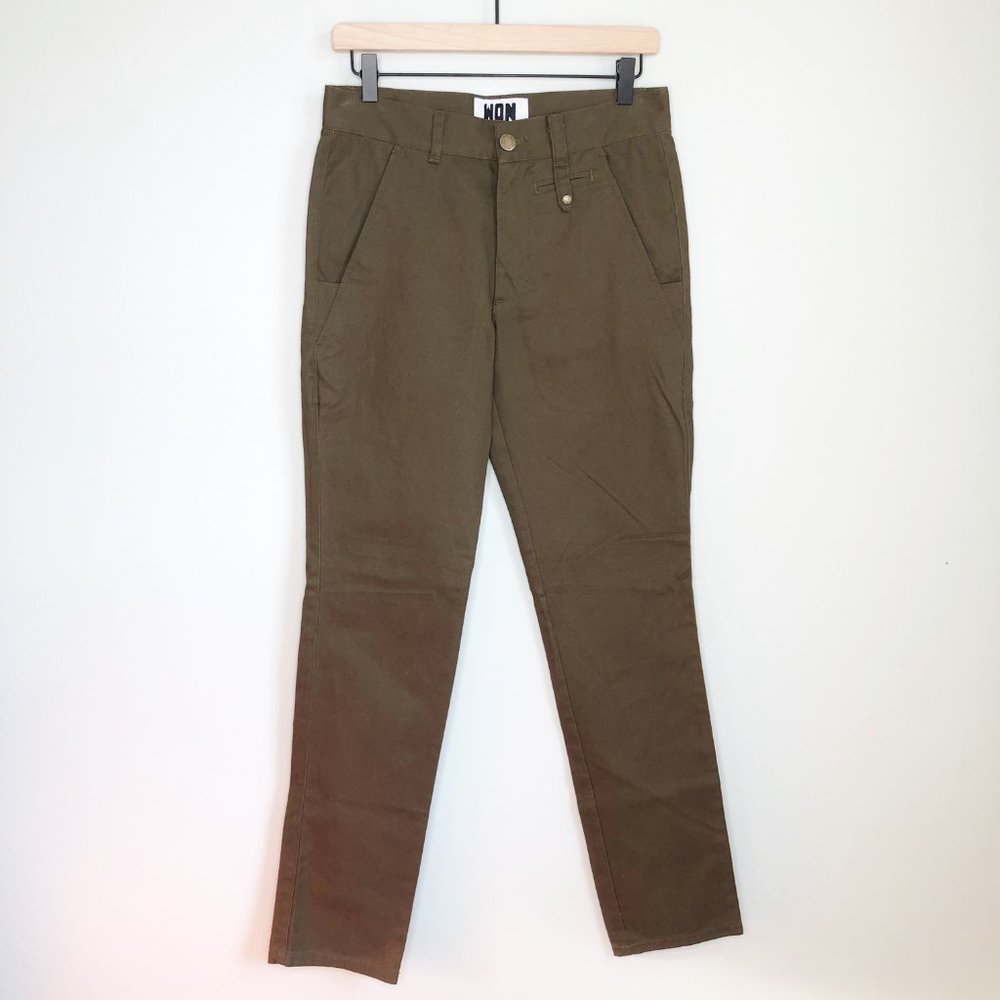 WON Woolf Originals New York Green Straight Pants